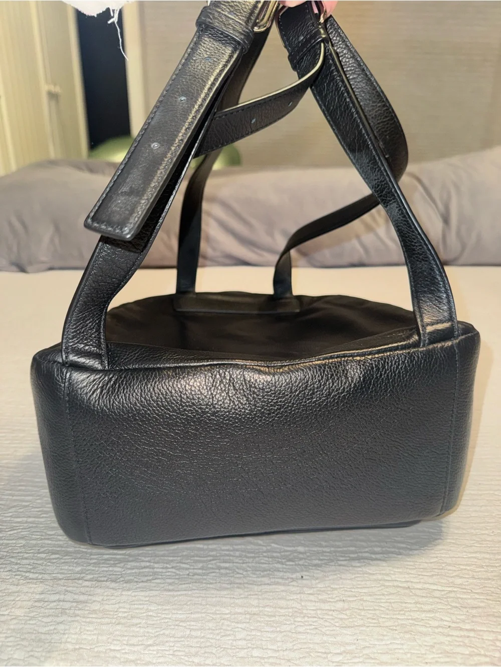 kate spade Black Pebbled Leather Backpack with Gold Hardware - Picture 6 of 8